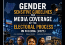 Gender Sensitive Guidelines for Media Coverage of the Electoral Process in Nigeria (2025)