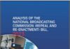Publication: ANALYSIS OF THE NATIONAL BROADCASTING COMMISSION (REPEAL AND RE-ENACTMENT) BILL, 2023.