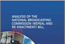 Publication: ANALYSIS OF THE NATIONAL BROADCASTING COMMISSION (REPEAL AND RE-ENACTMENT) BILL, 2023.