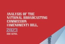 Publication: ANALYSIS OF THE NATIONAL BROADCASTING COMMISSION (AMENDMENT) BILL, 2023 (HB 1270).